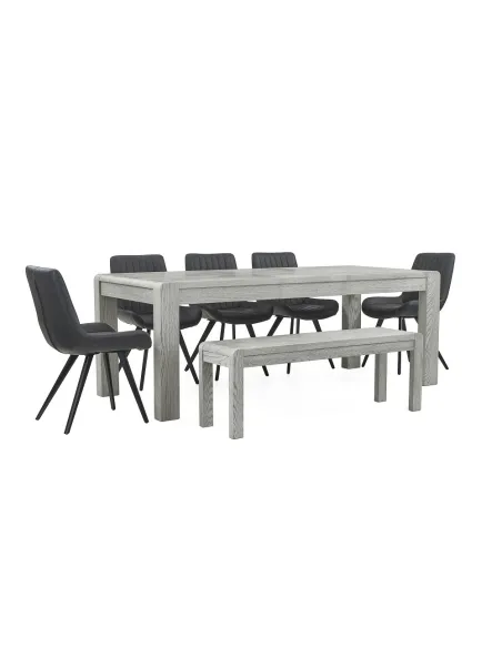 Tulip Extending Dining Table - Grey Stai | Murphy Furniture