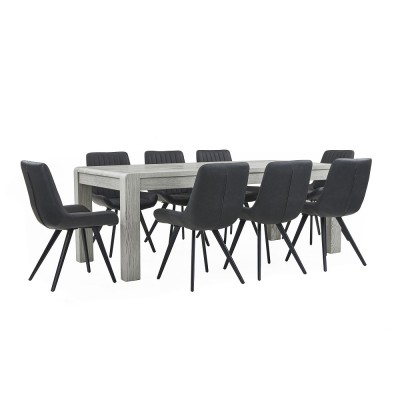 Tulip Extending Dining Table - Grey Stai | Murphy Furniture