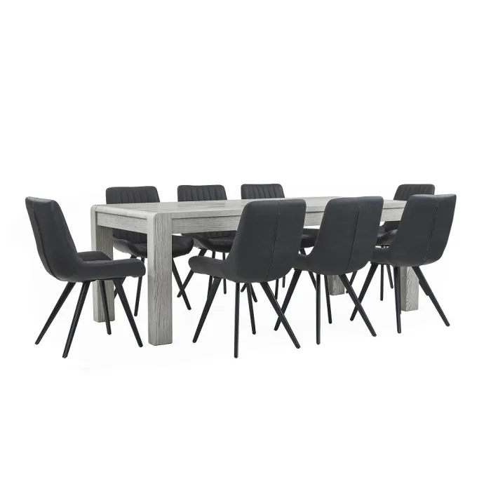 Tulip Extending Dining Table - Grey Stai | Murphy Furniture