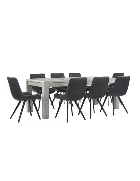 Tulip Extending Dining Table - Grey Stai | Murphy Furniture
