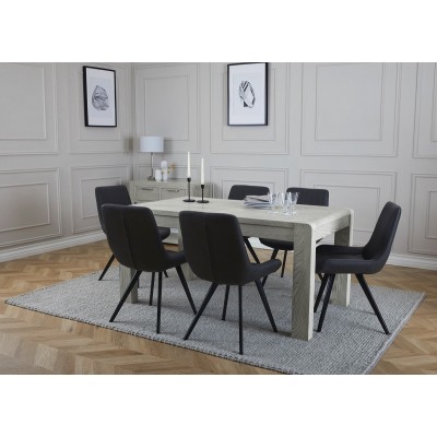Tulip Extending Dining Table - Grey Stai | Murphy Furniture