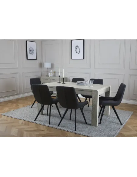 Tulip Extending Dining Table - Grey Stai | Murphy Furniture