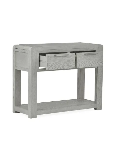 Tulip Console Table - Grey Stain Oak | Murphy Furniture