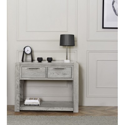 Tulip Console Table - Grey Stain Oak | Murphy Furniture