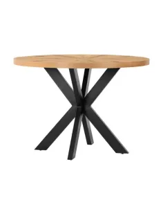 Century 1100 mm Round Dining Table - Oak | Murphy Furniture