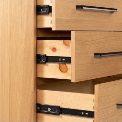 Century 6 Drawer Chest - Oak | Murphy Furniture