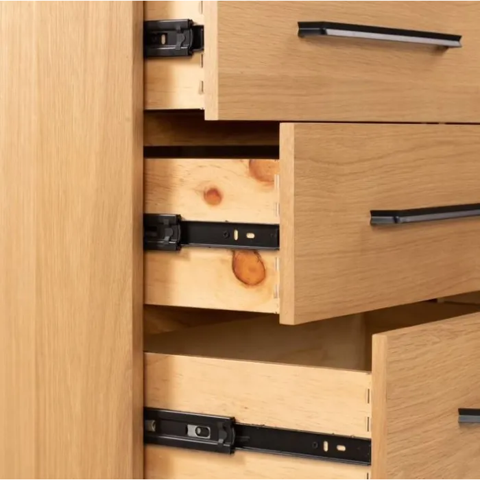 Century 6 Drawer Chest - Oak | Murphy Furniture