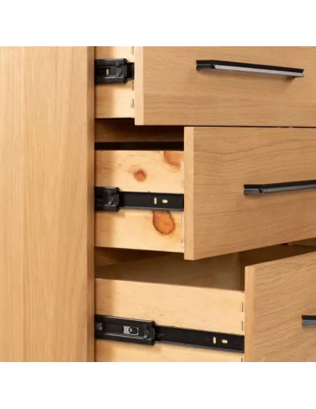 Century 6 Drawer Chest - Oak | Murphy Furniture