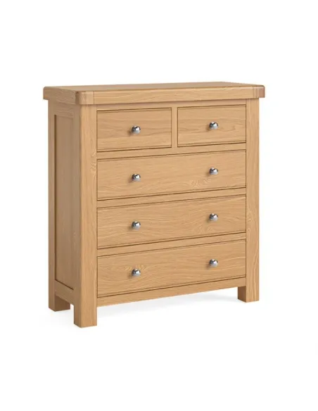 Gia 2+3 Drawer Chest - Oak | Murphy Furniture