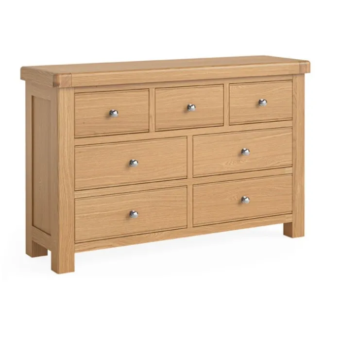 Gia 3+4 Drawer Chest - Oak | Murphy Furniture