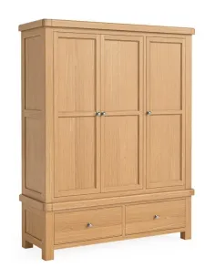 Gia Triple Wardrobe - Oak | Murphy Furniture