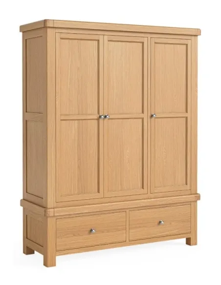 Gia Triple Wardrobe - Oak | Murphy Furniture