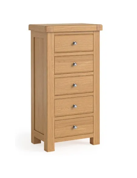 Gia Tall Boy Chest - Oak | Murphy Furniture