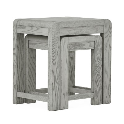 Tulip Nest of Tables - Grey Stain Oak | Murphy Furniture
