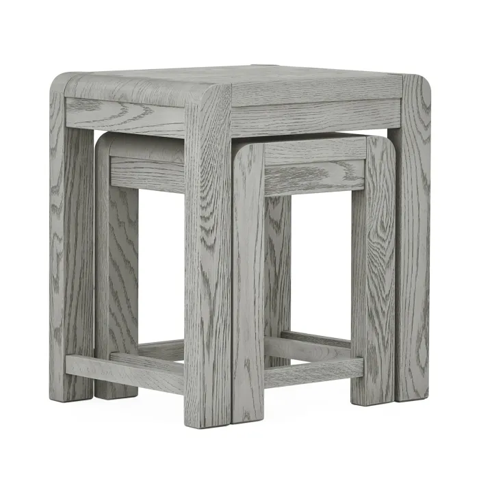 Tulip Nest of Tables - Grey Stain Oak | Murphy Furniture