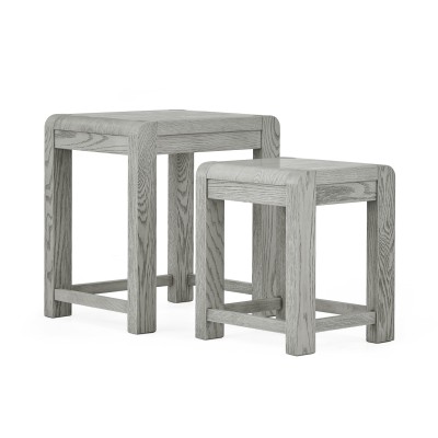 Tulip Nest of Tables - Grey Stain Oak | Murphy Furniture