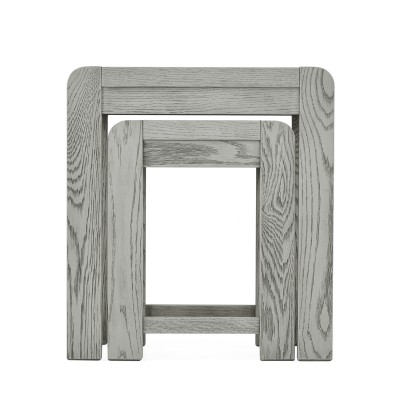 Tulip Nest of Tables - Grey Stain Oak | Murphy Furniture