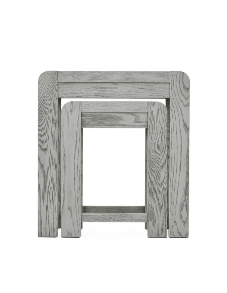 Tulip Nest of Tables - Grey Stain Oak | Murphy Furniture