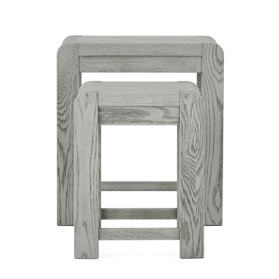 Tulip Nest of Tables - Grey Stain Oak | Murphy Furniture