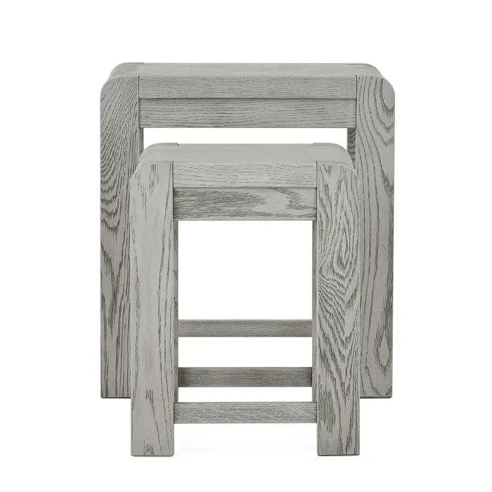 Tulip Nest of Tables - Grey Stain Oak | Murphy Furniture