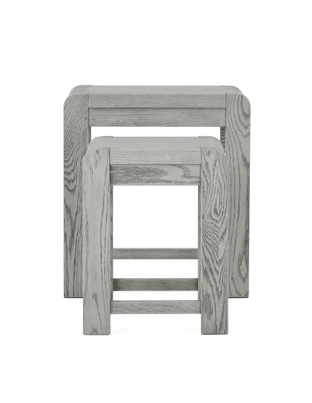 Tulip Nest of Tables - Grey Stain Oak | Murphy Furniture