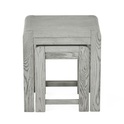Tulip Nest of Tables - Grey Stain Oak | Murphy Furniture
