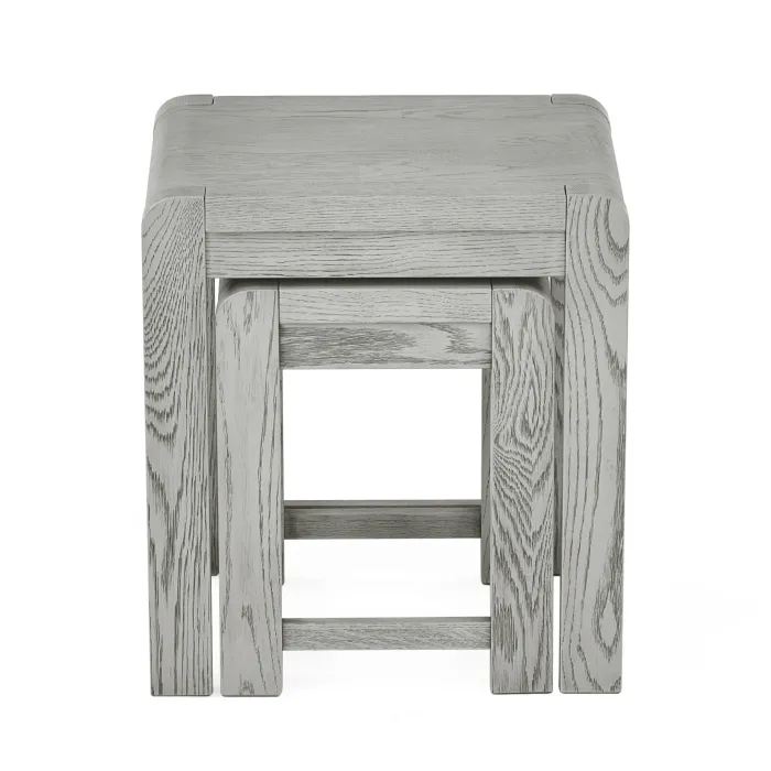 Tulip Nest of Tables - Grey Stain Oak | Murphy Furniture