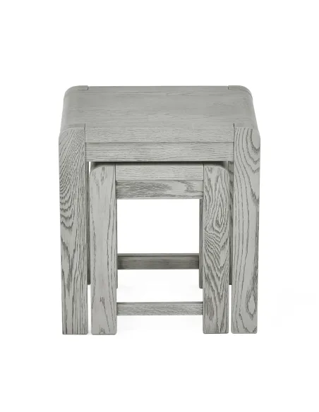 Tulip Nest of Tables - Grey Stain Oak | Murphy Furniture