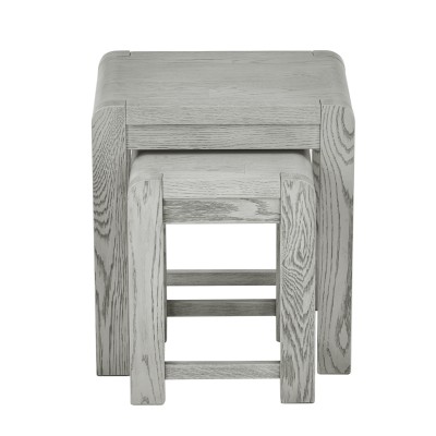 Tulip Nest of Tables - Grey Stain Oak | Murphy Furniture