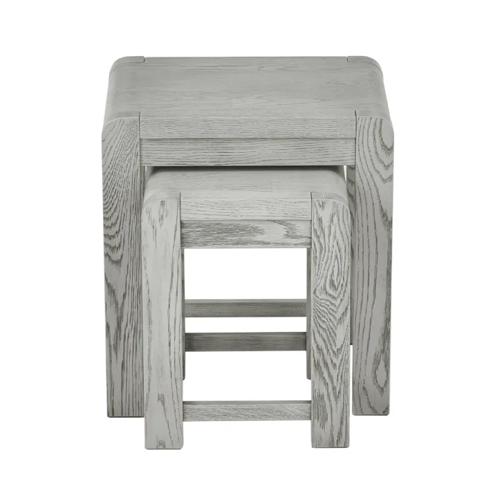 Tulip Nest of Tables - Grey Stain Oak | Murphy Furniture