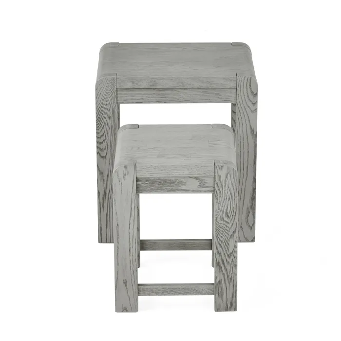 Tulip Nest of Tables - Grey Stain Oak | Murphy Furniture