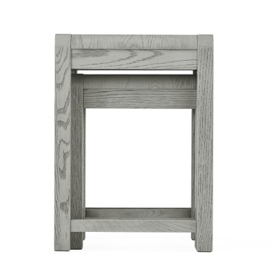 Tulip Nest of Tables - Grey Stain Oak | Murphy Furniture