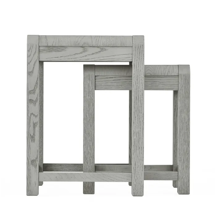Tulip Nest of Tables - Grey Stain Oak | Murphy Furniture