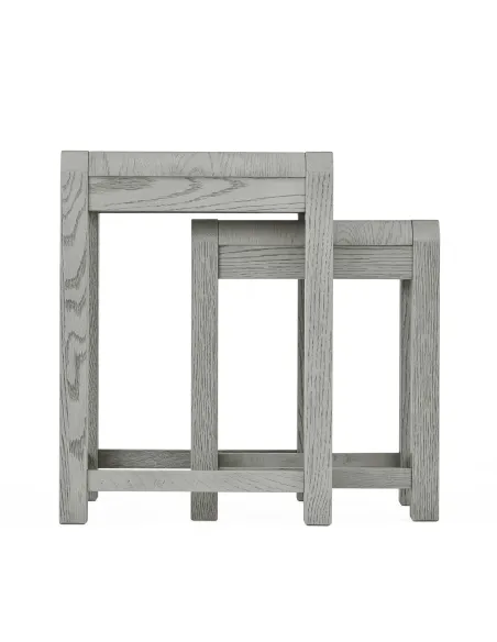 Tulip Nest of Tables - Grey Stain Oak | Murphy Furniture
