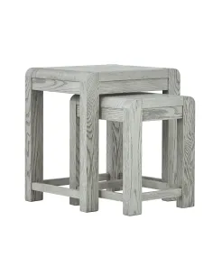 Tulip Nest of Tables - Grey Stain Oak | Murphy Furniture 2