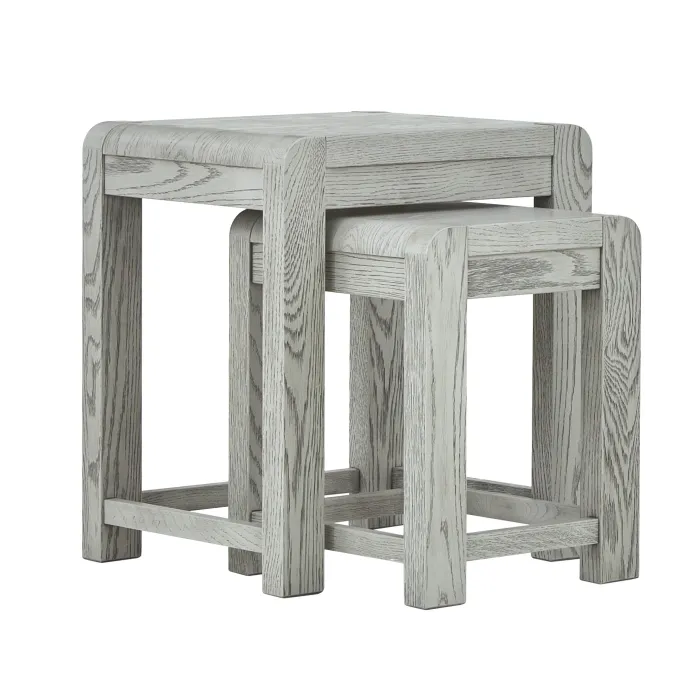 Tulip Nest of Tables - Grey Stain Oak | Murphy Furniture