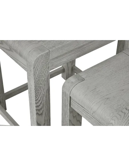 Tulip Nest of Tables - Grey Stain Oak | Murphy Furniture