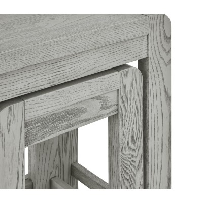 Tulip Nest of Tables - Grey Stain Oak | Murphy Furniture