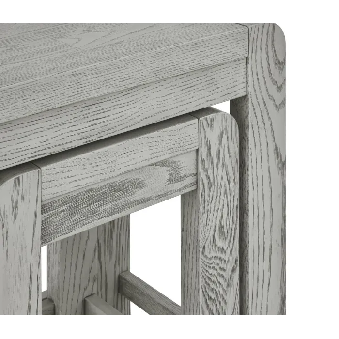 Tulip Nest of Tables - Grey Stain Oak | Murphy Furniture