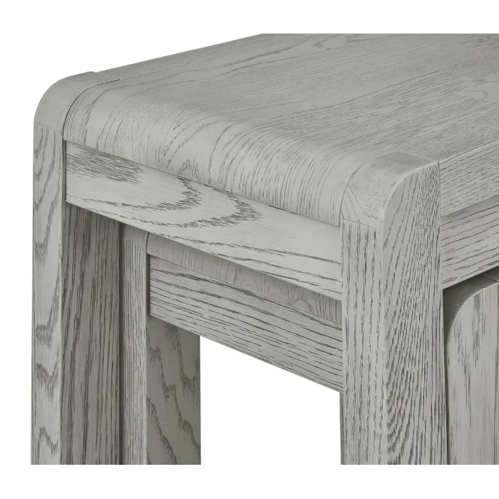 Tulip Nest of Tables - Grey Stain Oak | Murphy Furniture