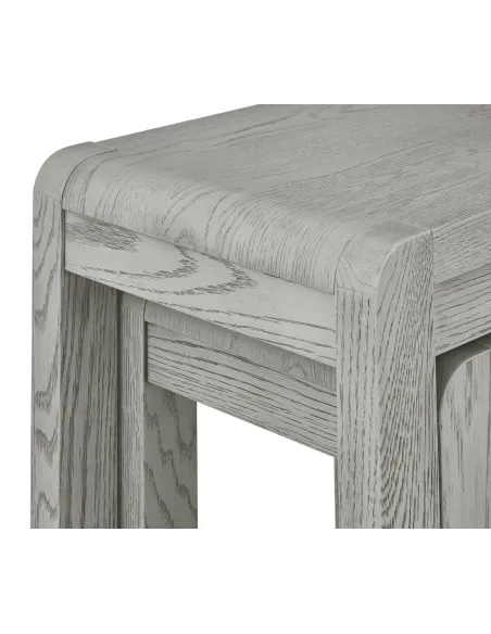 Tulip Nest of Tables - Grey Stain Oak | Murphy Furniture