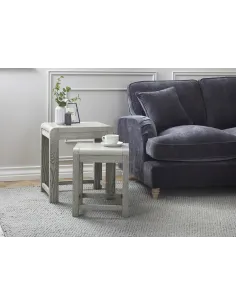 Tulip Nest of Tables - Grey Stain Oak | Murphy Furniture