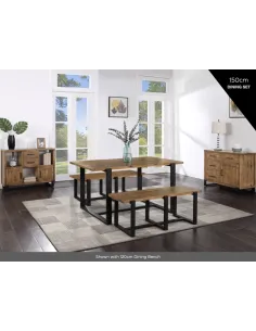 Pembroke 1.5m Dining Table - Rustic Pine | Murphy Furniture 2