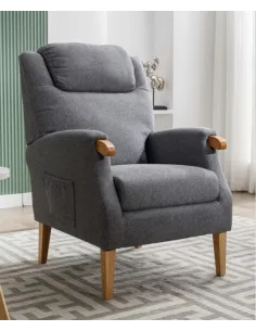 Lisbon Fireside Armchair - Grey | Murphy Furniture