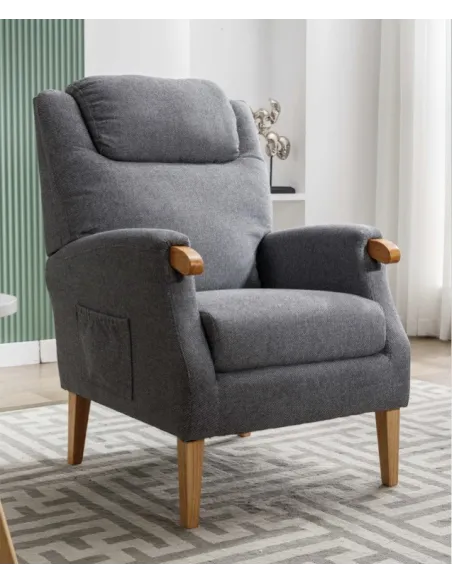Lisbon Fireside Armchair - Grey | Murphy Furniture