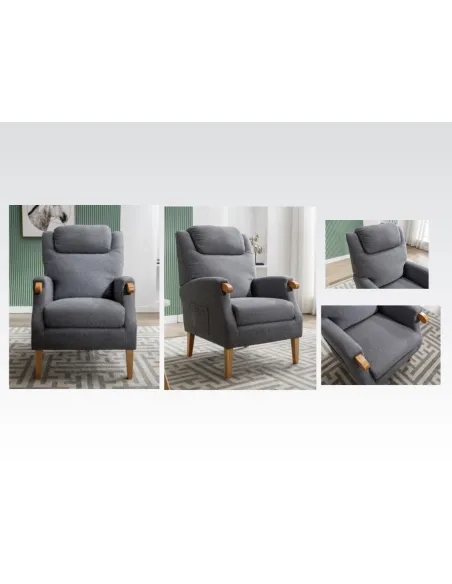 Lisbon Fireside Armchair - Grey | Murphy Furniture