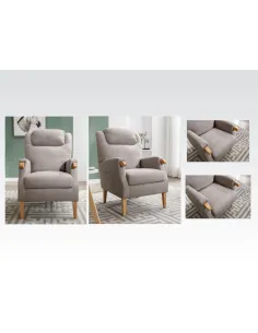 Lisbon Fireside Armchair - Taupe | Murphy Furniture 2