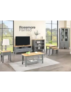 Galloway Small Bookcase - Slate Grey/Oak | Murphy Furniture 2
