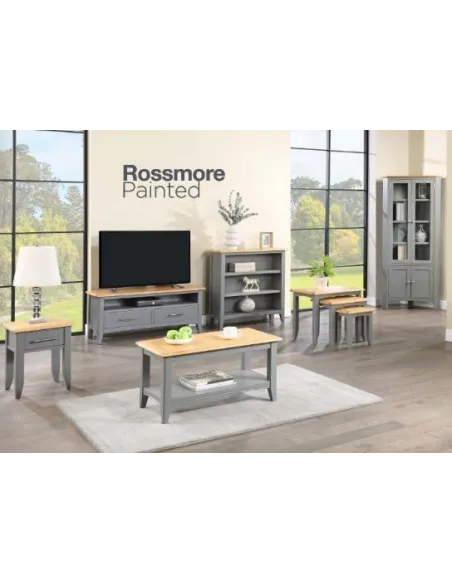 Galloway Small Bookcase - Slate Grey/Oak | Murphy Furniture
