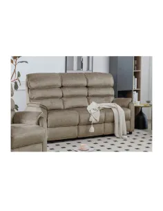 Savoy Fixed 3 Seater Sofa - Taupe | Murphy Furniture
